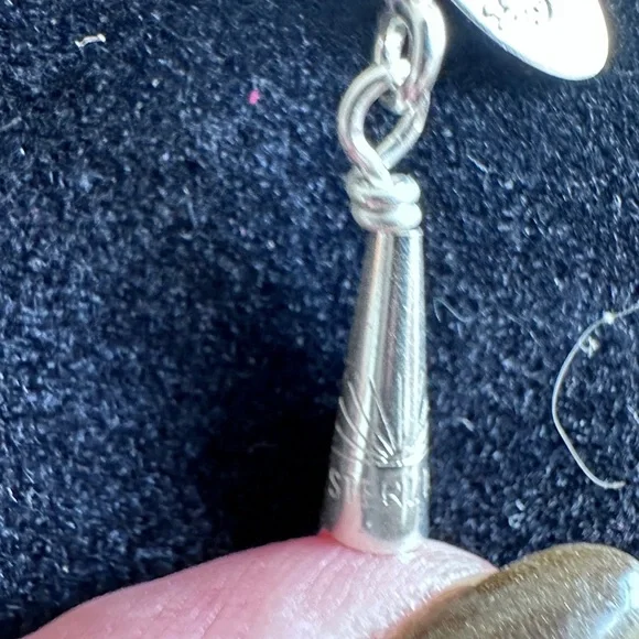 Liquid Silver 10 strand Running Bear silver Necklace - Picture 9 of 9